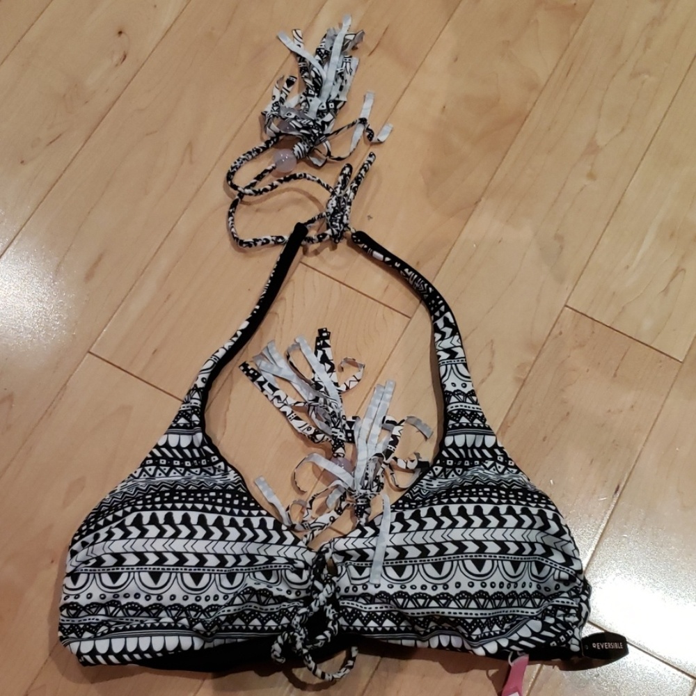 Victoria's secret swim reversible top Sm